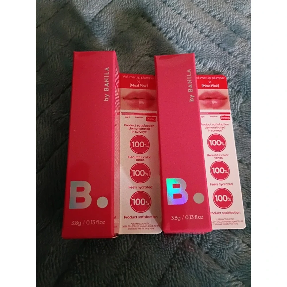 2 BANILA CO Volume Lip Plumper Maxi PINK 3.8g Glassy Gloss Fuller Hydrated Lips